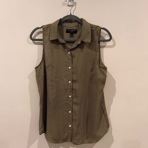 Banana Republic Olive Diamond Pattern Shirt